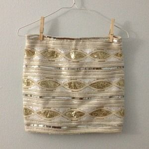 URBAN OUTFITTERS English Rose sequin bodycon skirt