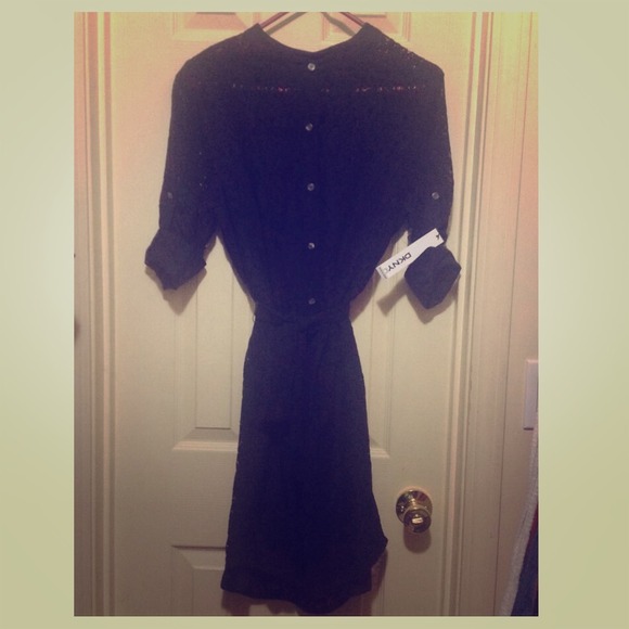 DKNY Flower Lace Dress