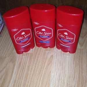 Old spice right guard and 3 sea bracelets