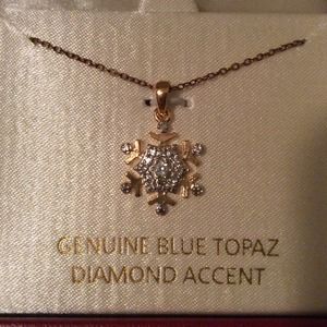 Diamond Accent Snowflake Necklace