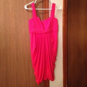 Final! BCBGMAXAZRIA red berry cocktail dress