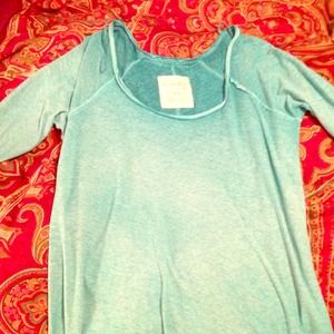 Free People scoop-neck long-sleeve top
