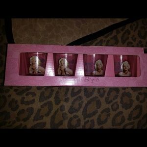 Brand New Marilyn Monroe Shot glasses 4 piece set