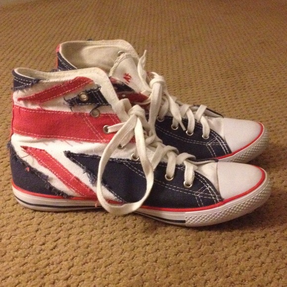 Delia's Union Jack High Tops