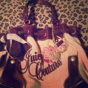 Pink & Brown Juicy Couture handbag