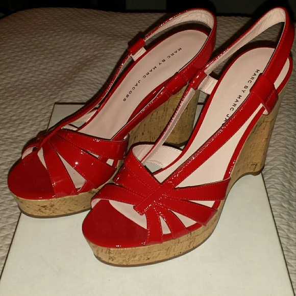 Marc by Marc Jacobs Red Wedges