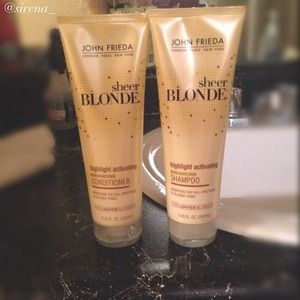 John Frieda Sheer Blonde Shampoo & Conditioner .