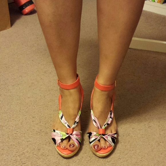 HOST PICK!! Multi-color satin wedges