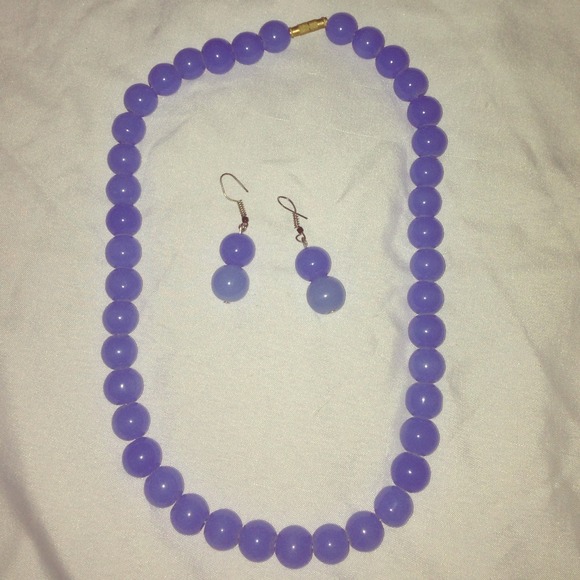 Purple pearl necklace - Picture 1 of 2