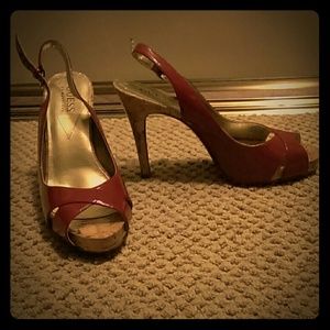 Guess by Marciano red high heels