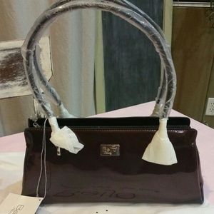 Beijo Bag in brown and half moon in red(bundle)