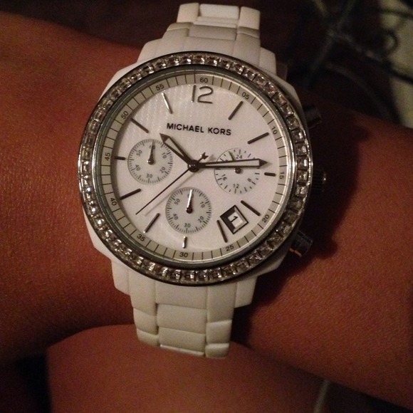 White Michael Kors watch