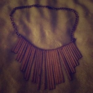 Gold Glitzy Statement Necklace