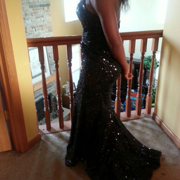 Black Sequence Formal Dress NWOT