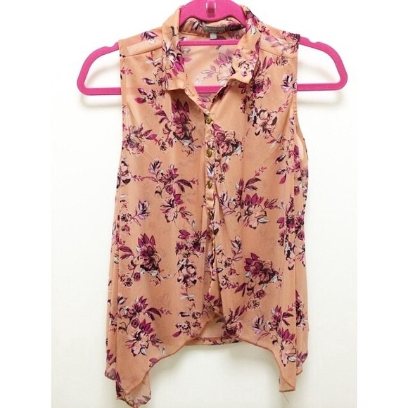 Floral button up