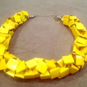 Sold out yellow Zara necklace! Worn once!