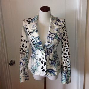 Just Cavalli print structured blazer