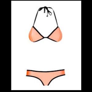 triangl bikini small bottoms and large top