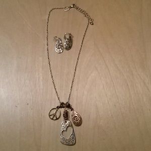 Lia Sophia Necklace and earring set