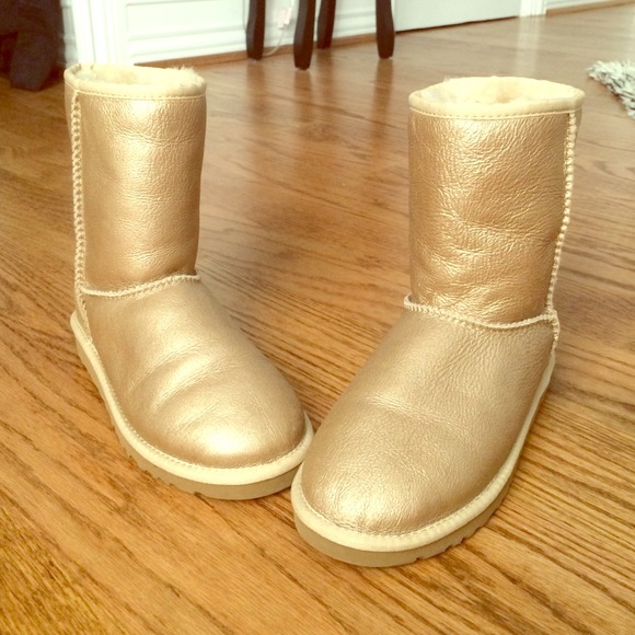 Gold UGG boots