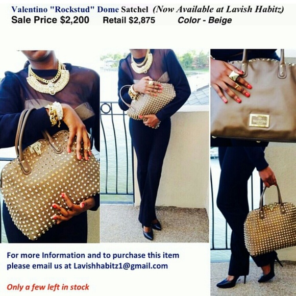 VALENTINO ROCK STUD HANDBAG - Picture 2 of 3