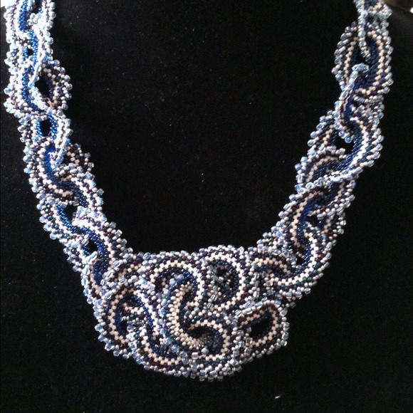 Japanese style necklace with Crystal clasp NWOT