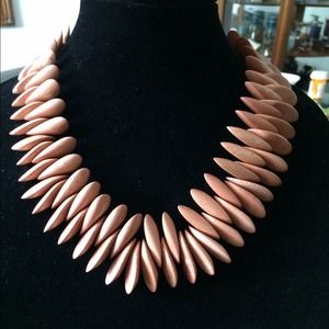 Rosewood dagger necklace with fishhook clasp NWOT