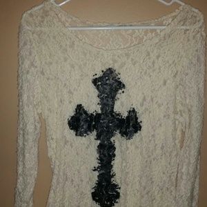 Maurices lace long sleeved shirt