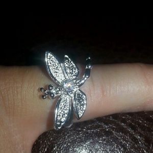 Reduced!! Sterling Silver Dragonfly Ring