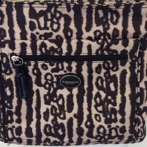 Coach leopard print cross body purse Brand New