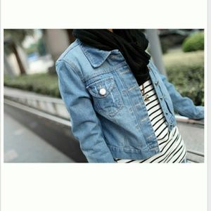 Denim Jean Cropped Jacket