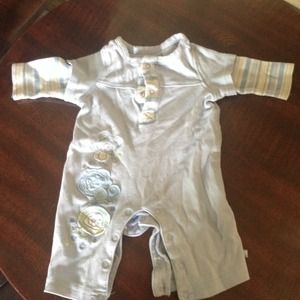 Baby boy footless sleeper