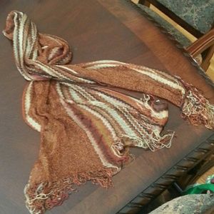 Beautiful scarf or wrap in browns and golds