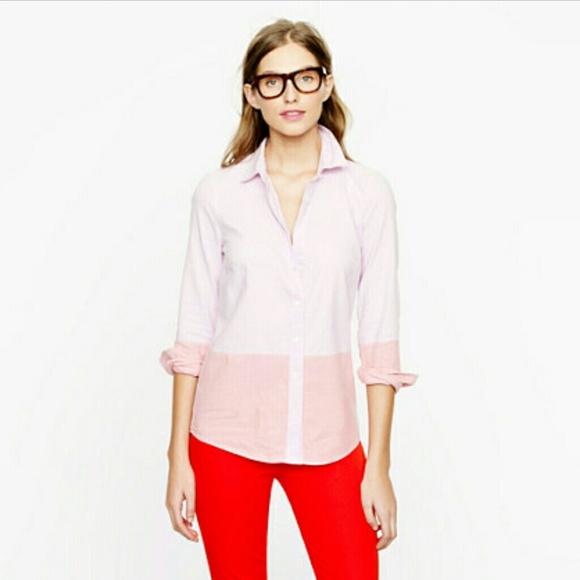J. Crew Tops - Sale!! J Crew Color Block Boy Shirt