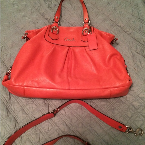 Coach purse leather