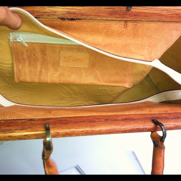 Leather hobo unique exotic purse - Picture 3 of 4