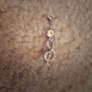 Music note Naval piercing