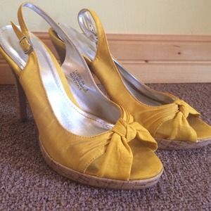 Yellow boutique heels