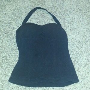 Black halter top