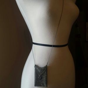 Betsey Johnson bling cross body cell phone holder.