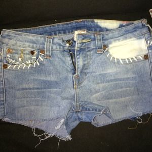 True religion brand jeans shorts