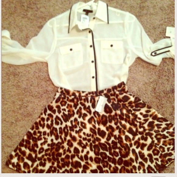 Shirt & skater skirt