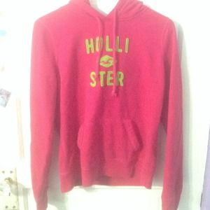Bright pink Hollister hoodie. Gently used.