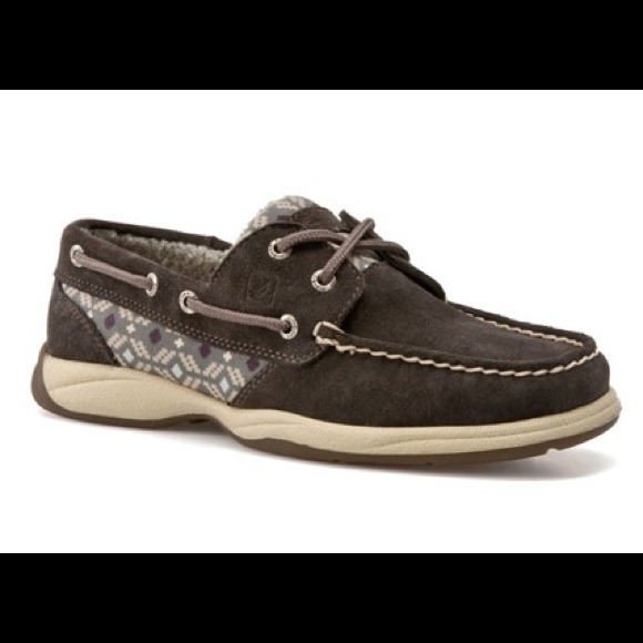 Gray Suade Sperry Top-Siders