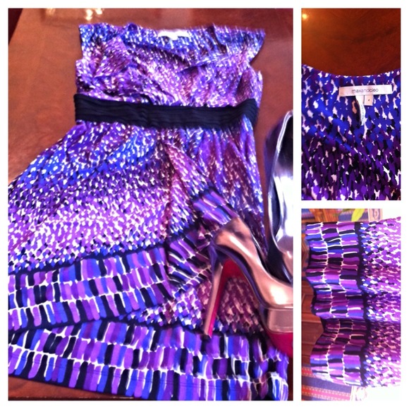 Max and Cleo purple print size 4