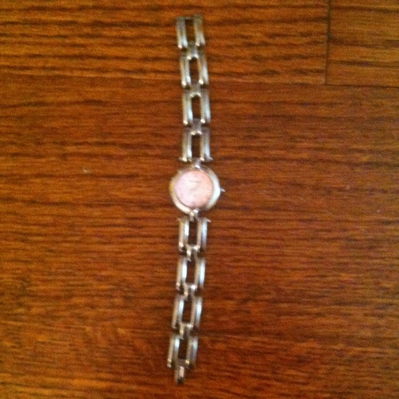 Fossil Watch with Pink Face