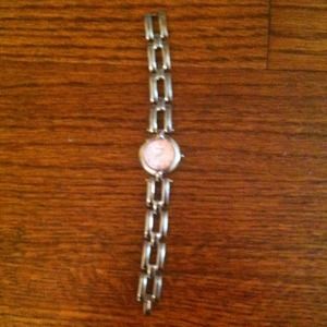 Fossil Watch with Pink Face