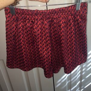 pinkish / blue shorts