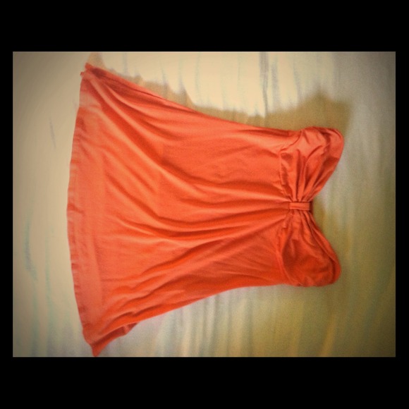 Orange bebe halter top