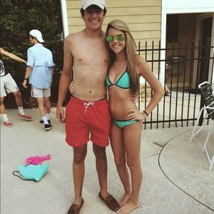 triangl bathing suit top and bottoms